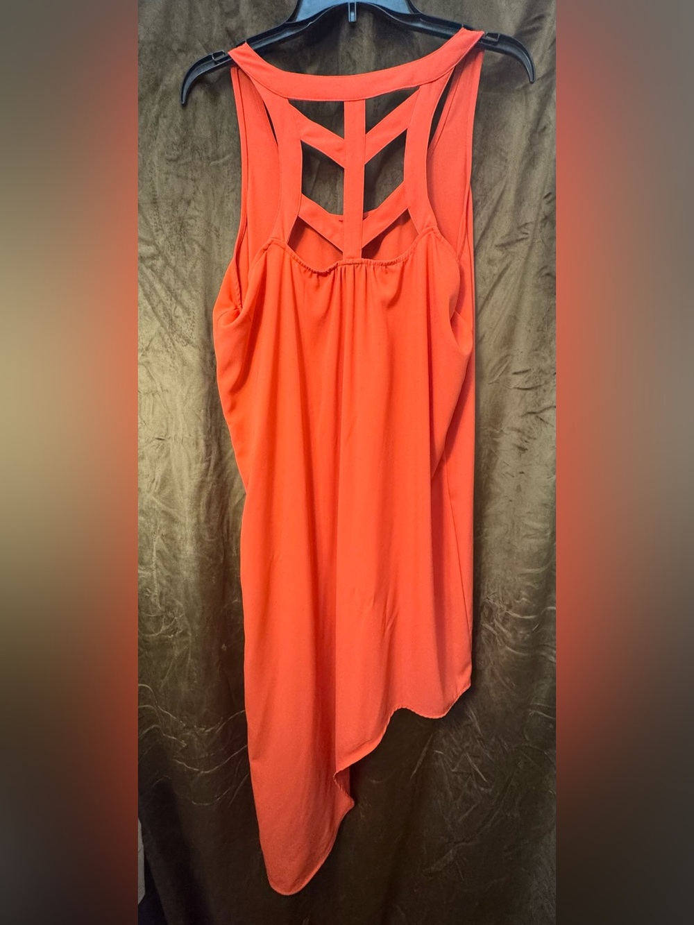 Target Coral Strappy Midi Dress